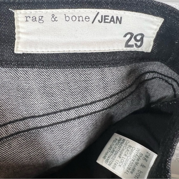 Rag & Bone High Rise Ankle Skinny Jeans Split Hem Size 29 - Picture 4 of 6